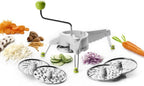 Modern 3-in-1 kitchen cutter tool with multiple blades, ideal for slicing, dicing, and chopping food ingredients.