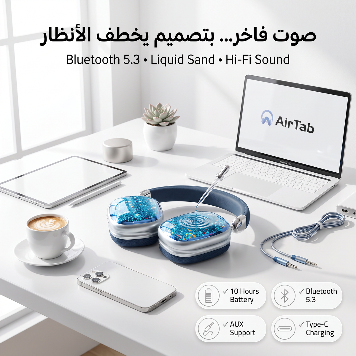 سماعة headphone Air tap