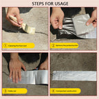 Silver rubber adhesive tape, 10 meters, ideal for household repairs and DIY projects, shown in the image.