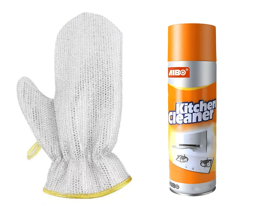 عرض اسبراي التنظيف الجبار Multipurpose Bubble Cleaner مع جوانتي سلك