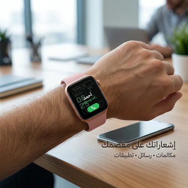 ساعة يد ذكية بشاشة كاملة
