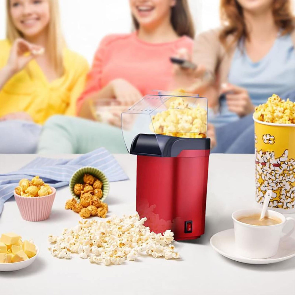 • صانعة الفشار السحرية بضمان عامين