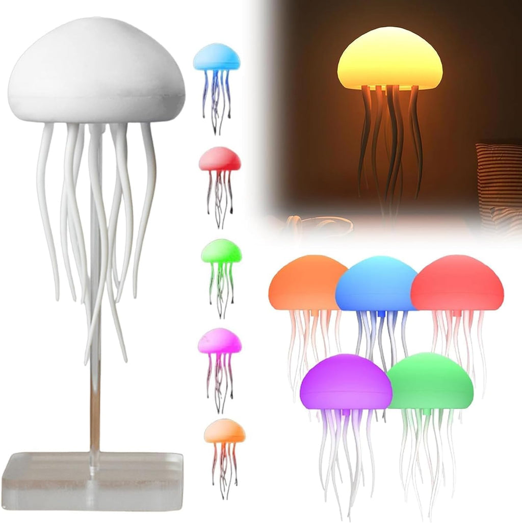 Colorful illuminated jellyfish gift from سوق كوم, featuring a glowing, lightweight jellyfish shape with vibrant colors.