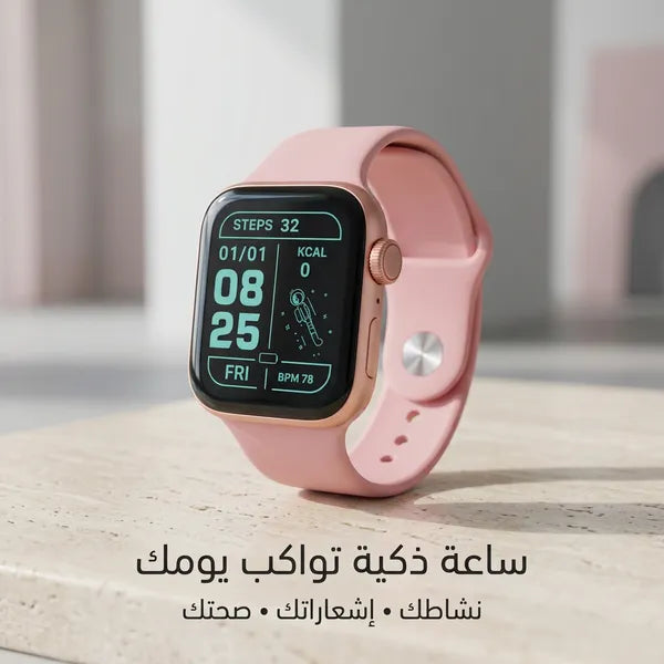 ساعة يد ذكية بشاشة كاملة