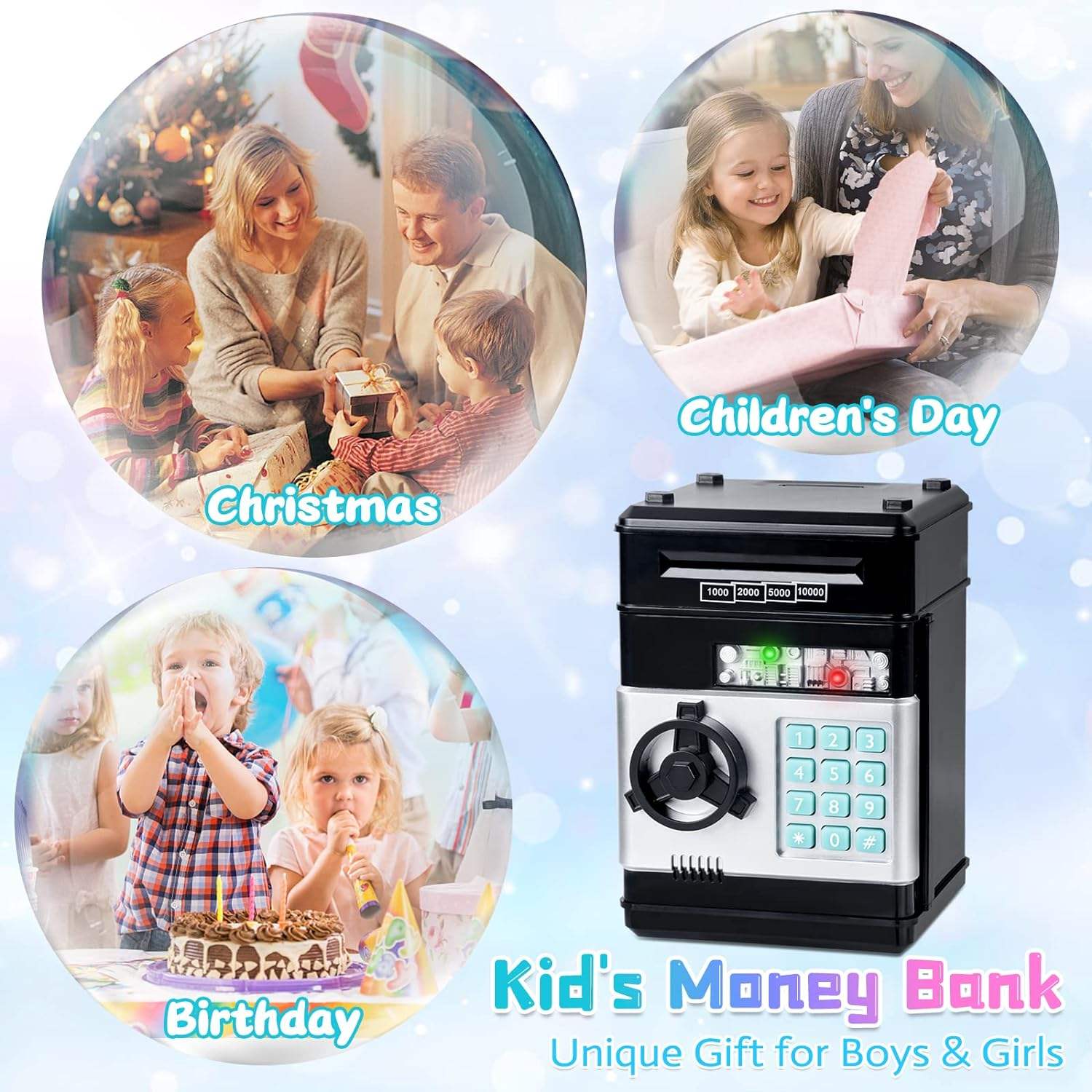 Children's Central Bank Piggy Bank game from سوق كوم, featuring colorful play money and a fun bank-themed toy for kids.