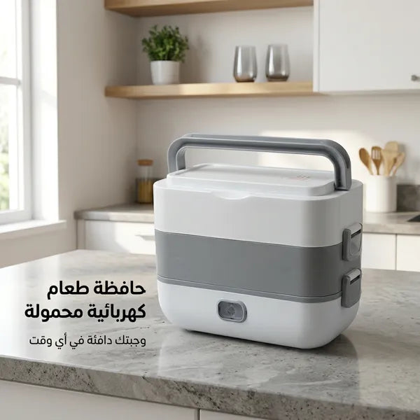 لانش بوكس حراري محمول 4 أوعية ستانلس ستيل – محكم ضد التسرب
