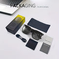 Smart Bluetooth glasses with built-in speakers, stylish and functional wearable tech for hands-free calls and audio.