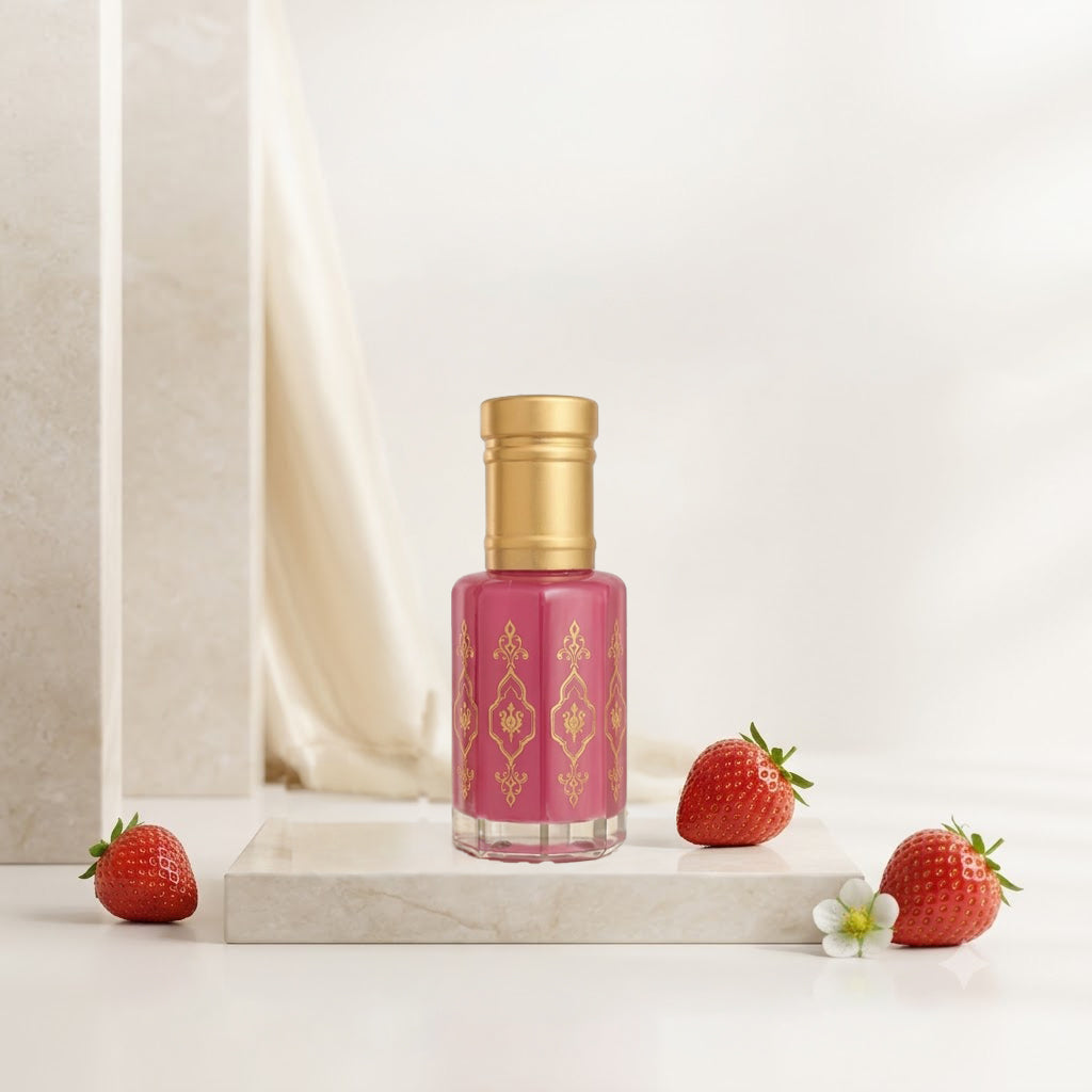مسك الطهارة بالفراولة - عطر عطري للجسم بحجم 3 مل | رائحة منعشة تدوم طويلاً