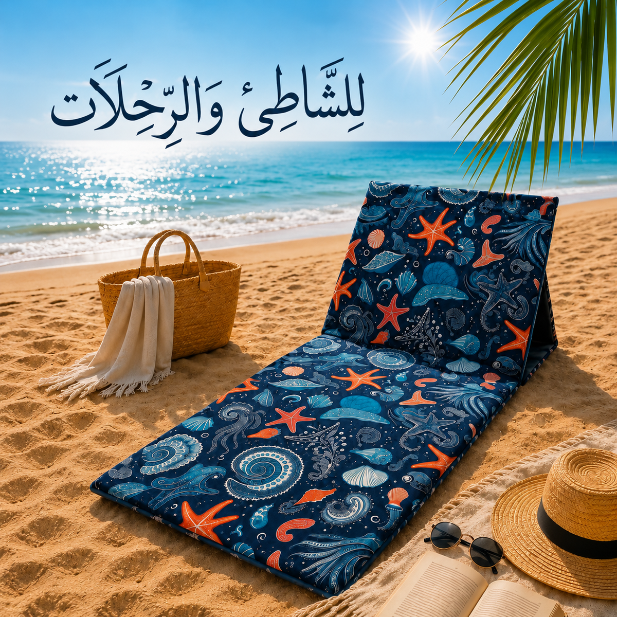 تصميم صيفي لشazolونج مقاوم للماء للاستخدام على الشاطئ
