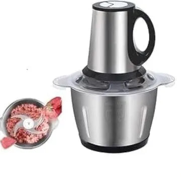 عرض Silver Crest خلاط ومطحنة 4500W مع مفرمة لحوم كهربائية ستانلس 5 لتر 1000W- طقم مطبخ للخلط والطحن والفرم + ضمان سنه