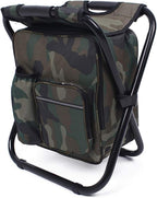 Travel chair with carrying case, lightweight and portable, ideal for outdoor trips and camping, from a popular travel gear brand.