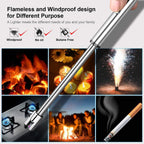 Electric USB lighter from سوق كوم, sleek rechargeable design with a modern look, ideal for lighting candles or cigarettes.