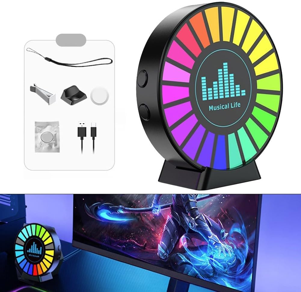 Car accessory RGB USB fragrance diffuser with music-reactive lighting, featuring multi-use design for vehicle interior ambiance.