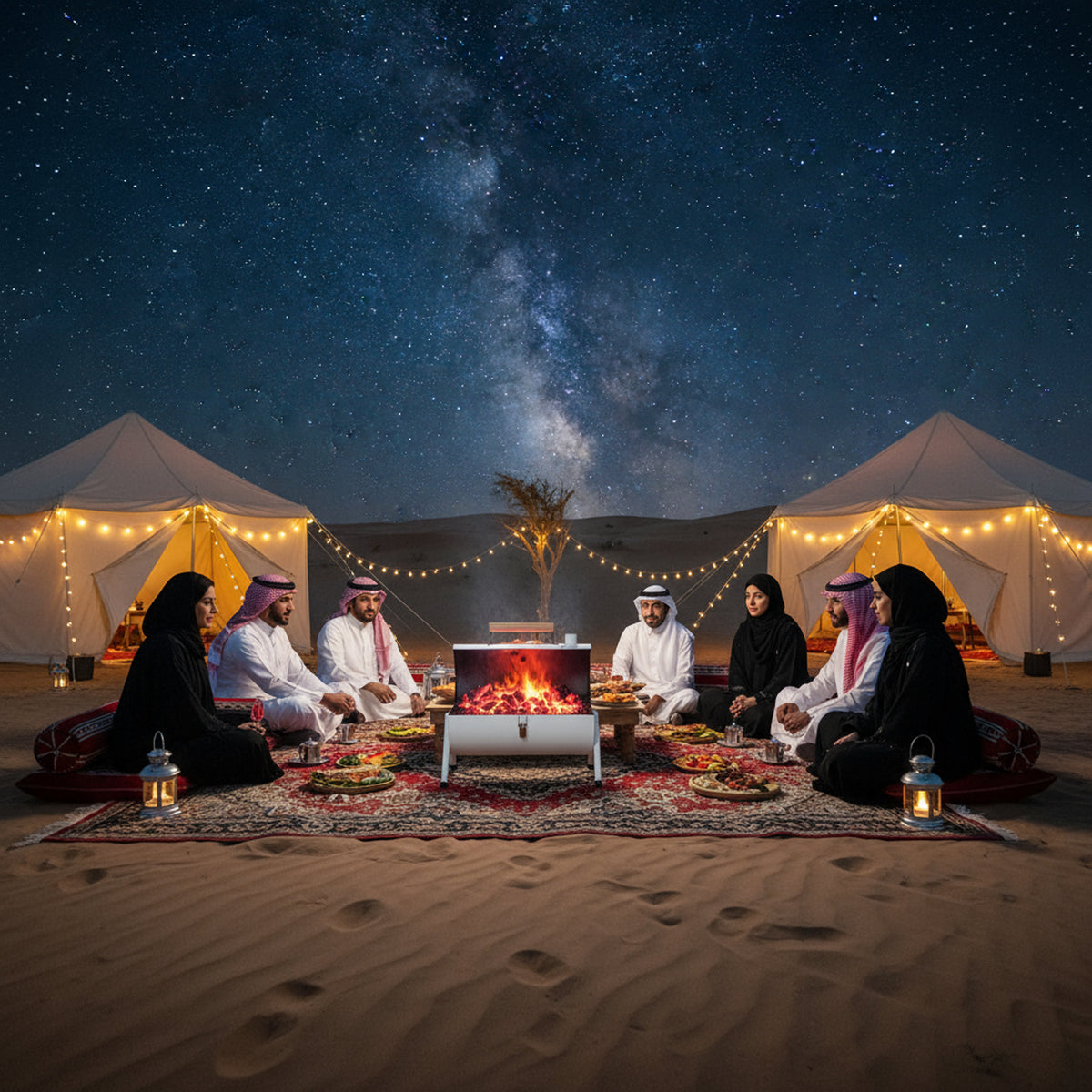 • الشواية الحديثة قابلة للطى