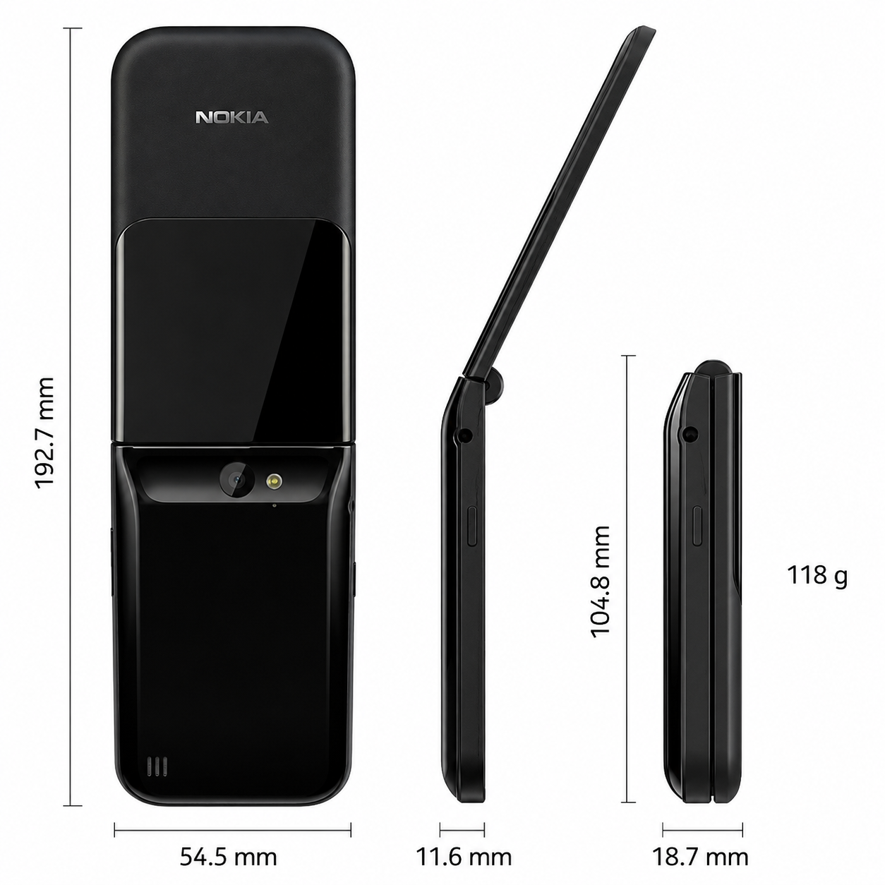 عرض Nokia 2720 Flip phone Dual Sim + Mini GPS Tracker