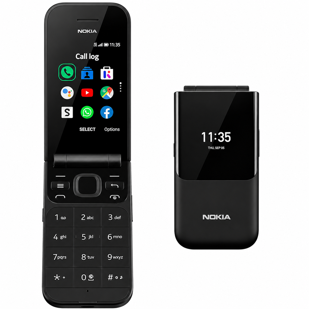 Nokia 2720 Flip phone Dual Sim عرض قطعتين موبايل