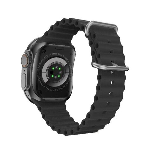 Smart watch X10 Ultra 3 with curved screen, black design, and fitness tracking features, displayed on a white background.