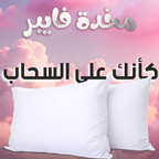 Two fiber pillows weighing 500g each, soft fabric covers, displayed on a neutral background for comfortable sleep support.
