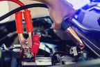 Car battery cable for automotive repairs, featuring sturdy connectors and durable wiring for reliable vehicle battery connections.