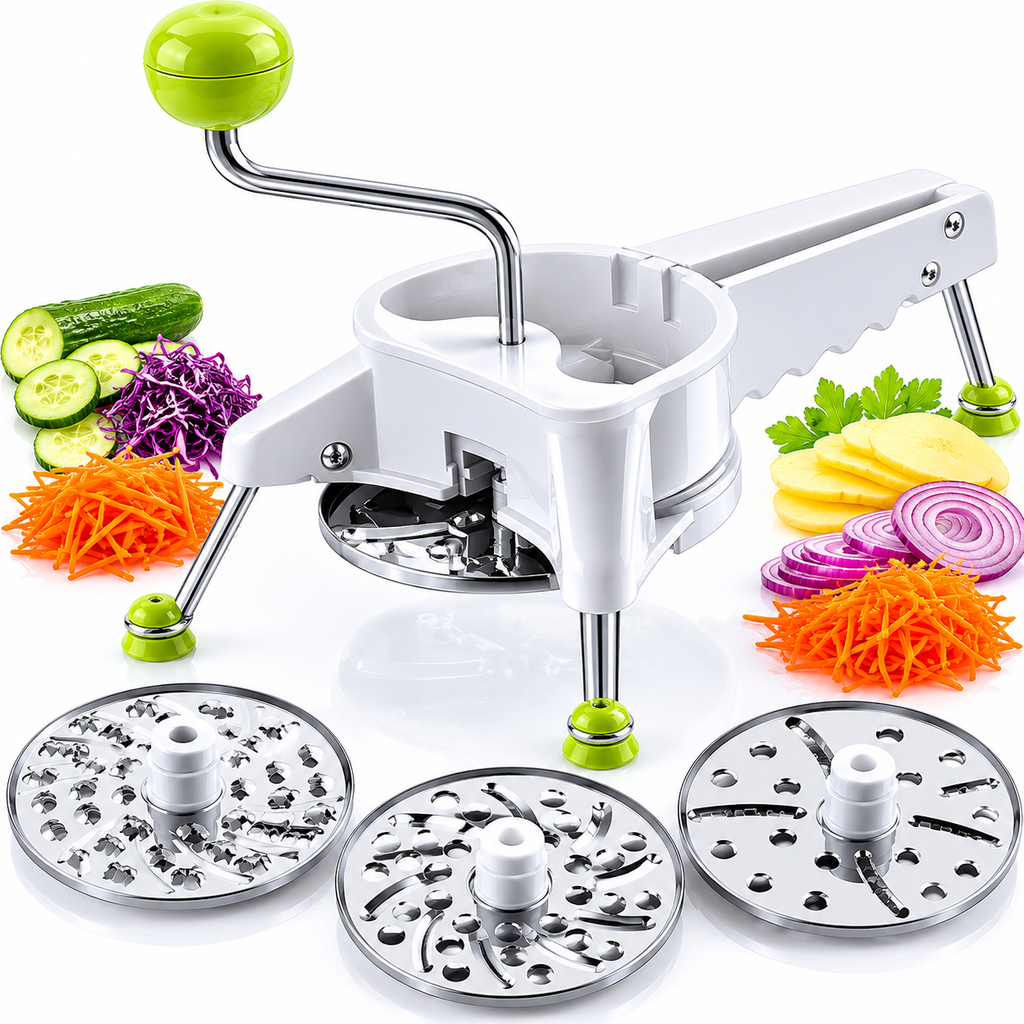 Modern 3-in-1 cutter by سوق كوم showcasing versatile blades and compact design for easy kitchen use.