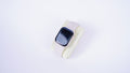 Haino Teko HW9 Mini smart watch displaying digital time and fitness tracking features on a black band.