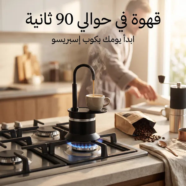 صانعة اسبريسو بصب مباشر للكوب