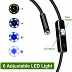 منظار فحص أنابيب سيارات مع إضاءة LED
