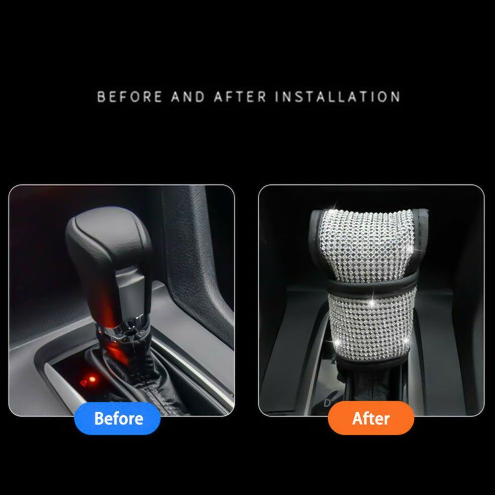 Car gear shift cover from سوق كوم, stylish accessory for automatic transmission gear stick, enhances interior look.