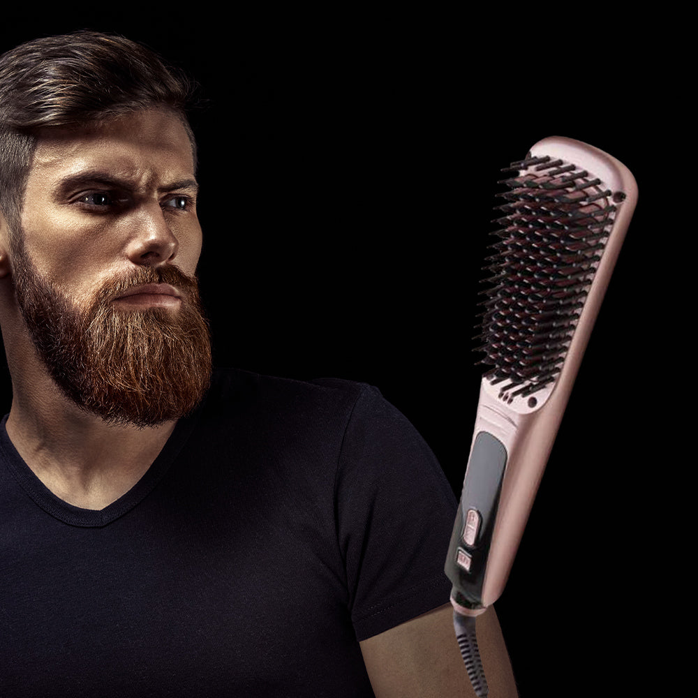 فرشاة الشعر و اللحية straightener