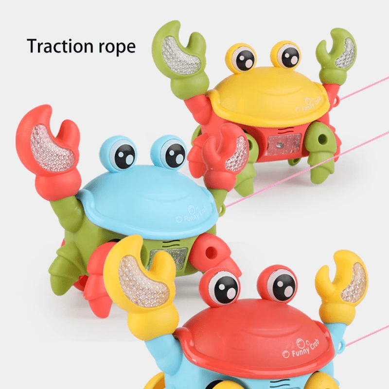 Colorful crab-shaped toy from سوق كوم, a fun and engaging لعبة السلطعون العجيبة for children, with vibrant details and playful design.
