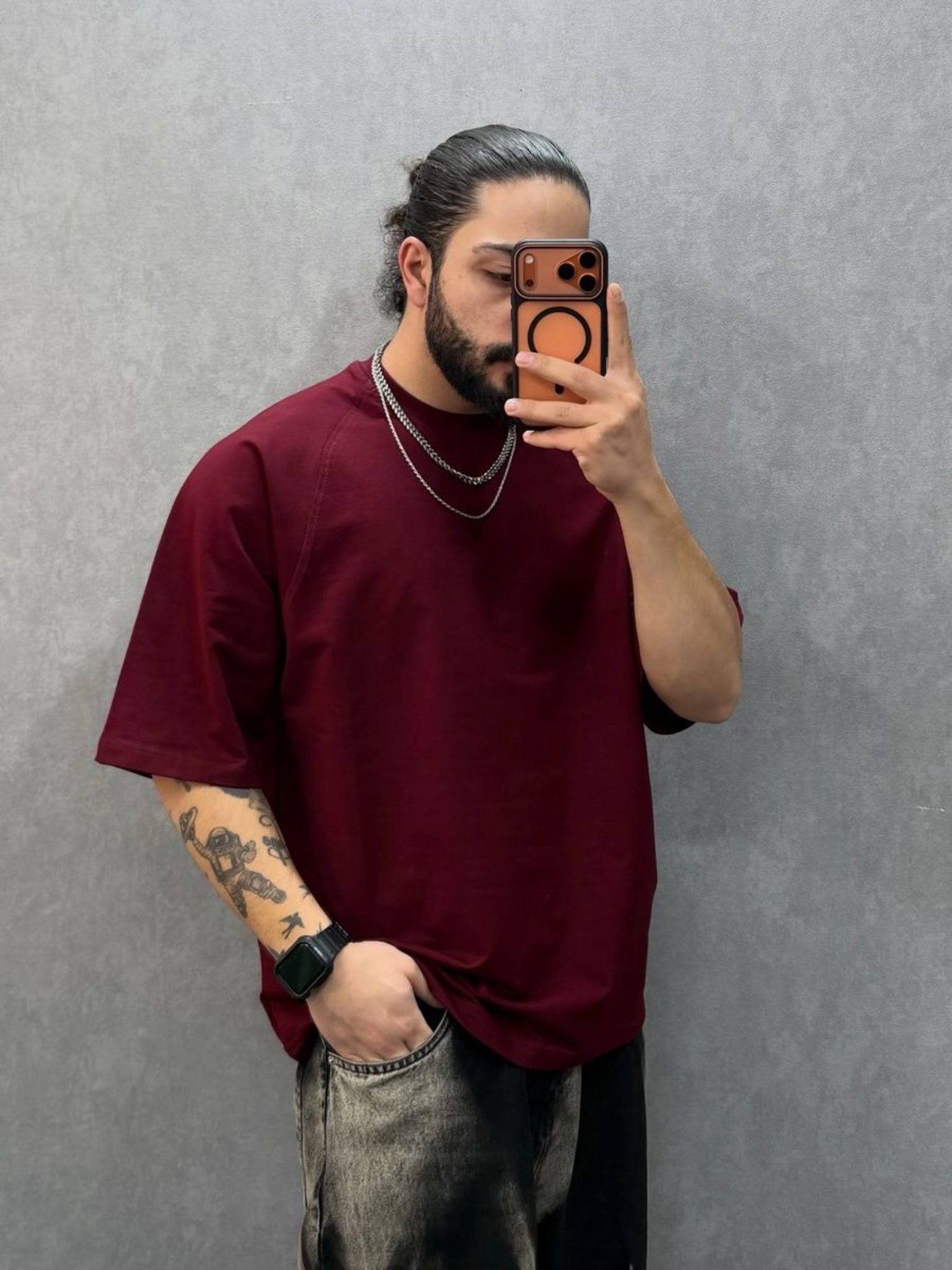 تيشرت برجندي سمر ميلتون XL