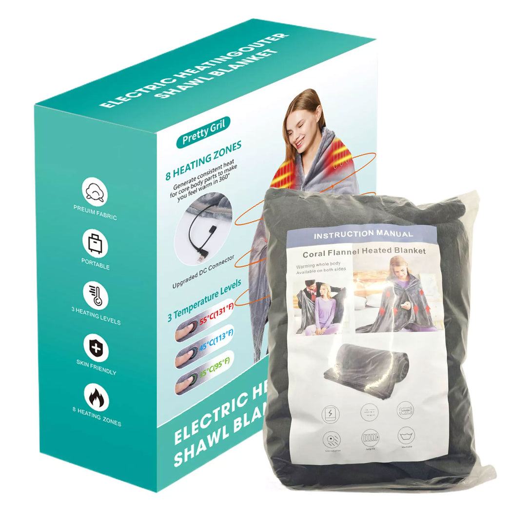 Electric heated blanket from سوق الأمانة, showcasing a cozy, soft thermal blanket ideal for warmth and comfort.