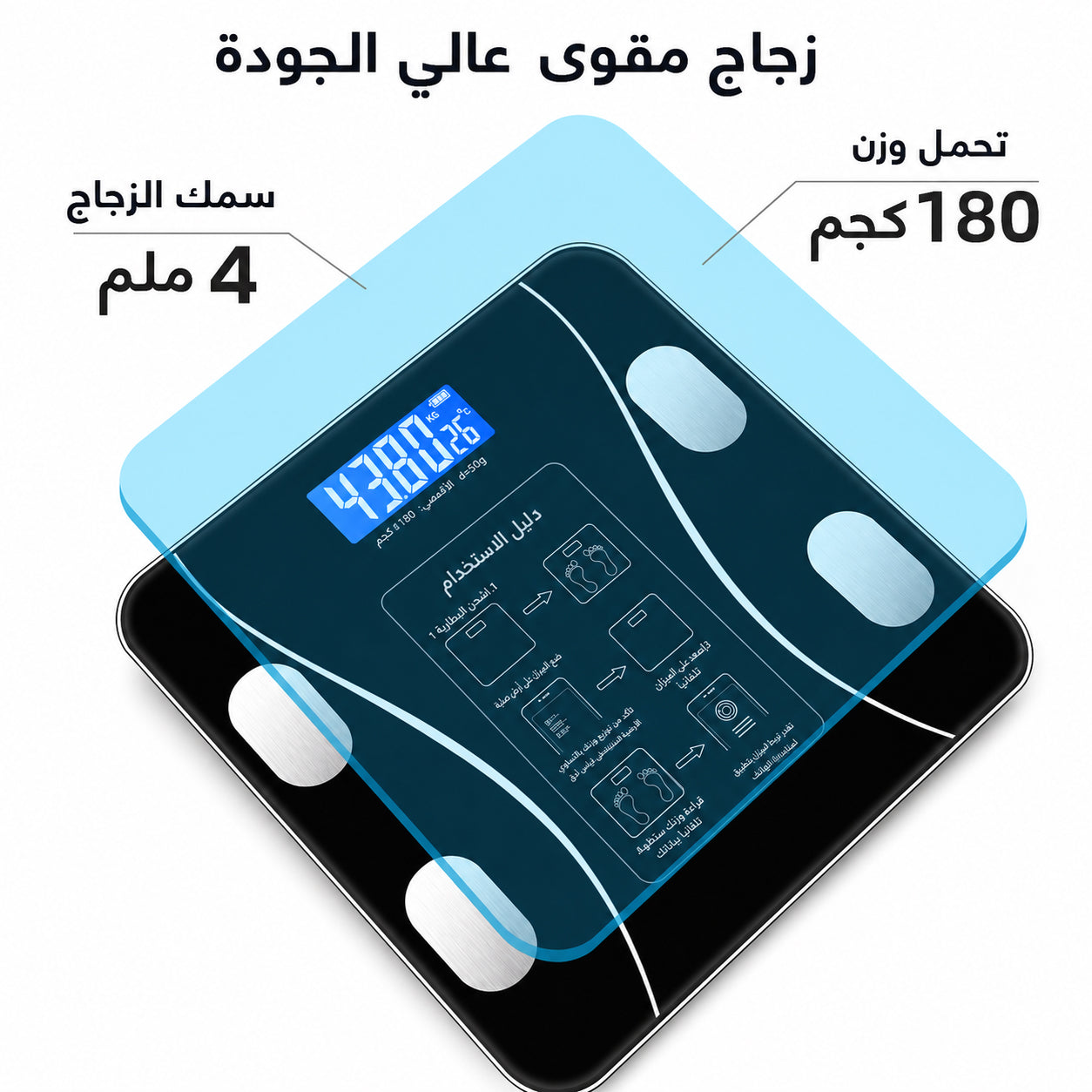 عرض ميزان In body + شنطة زجاجة مغناطيسية لجيم +زجاجة هديه