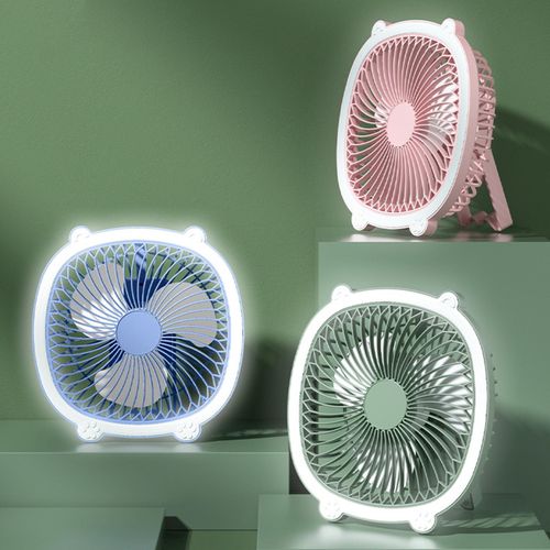 Modern 2-in-1 fan with flashlight, compact portable cooling and lighting device from سوق كوم.